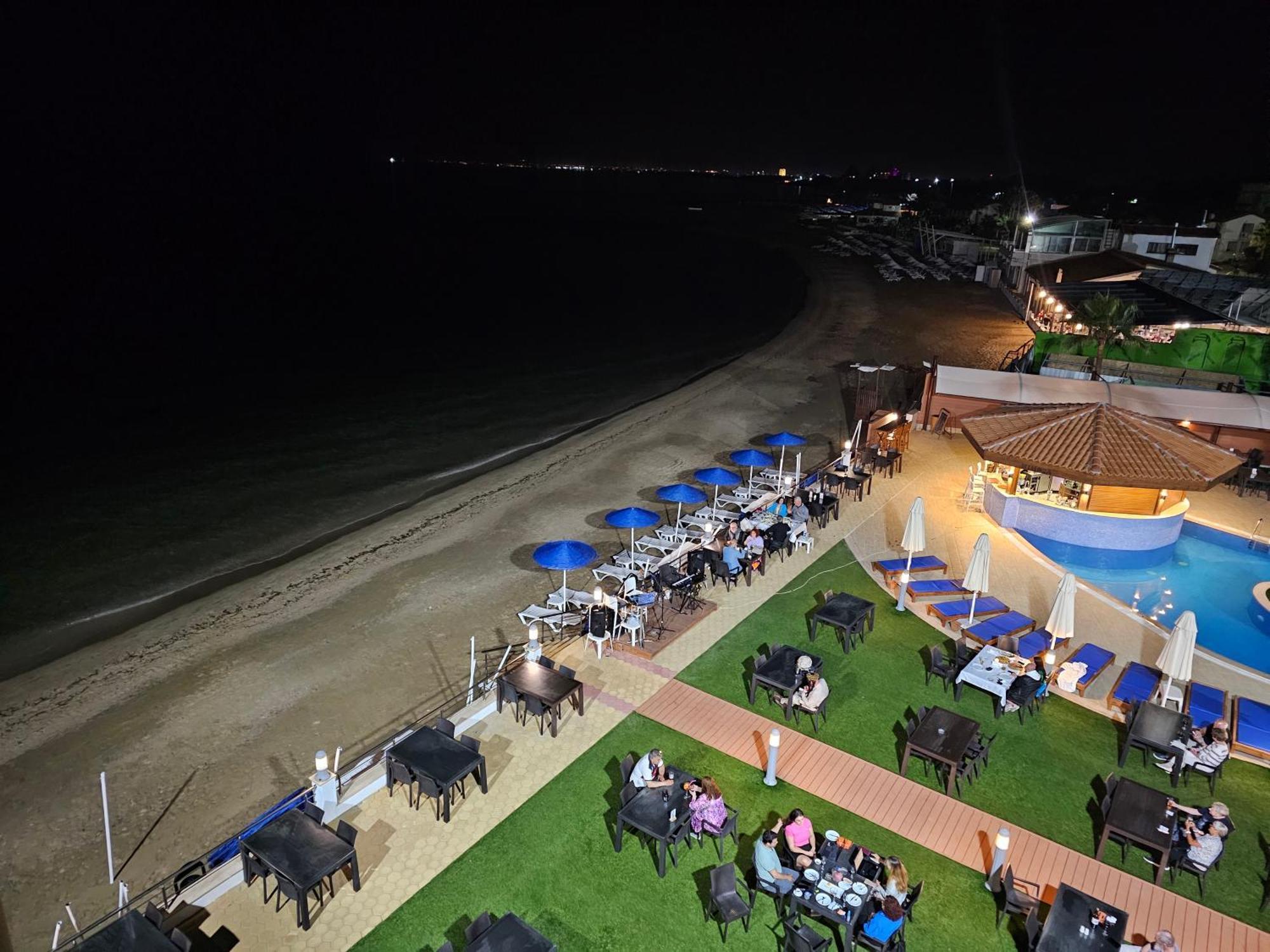 Mimoza Beach Hotel Agios Sergios Bagian luar foto