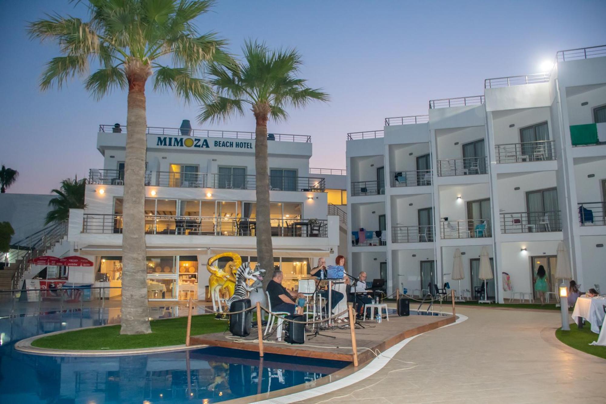 Mimoza Beach Hotel Agios Sergios Bagian luar foto