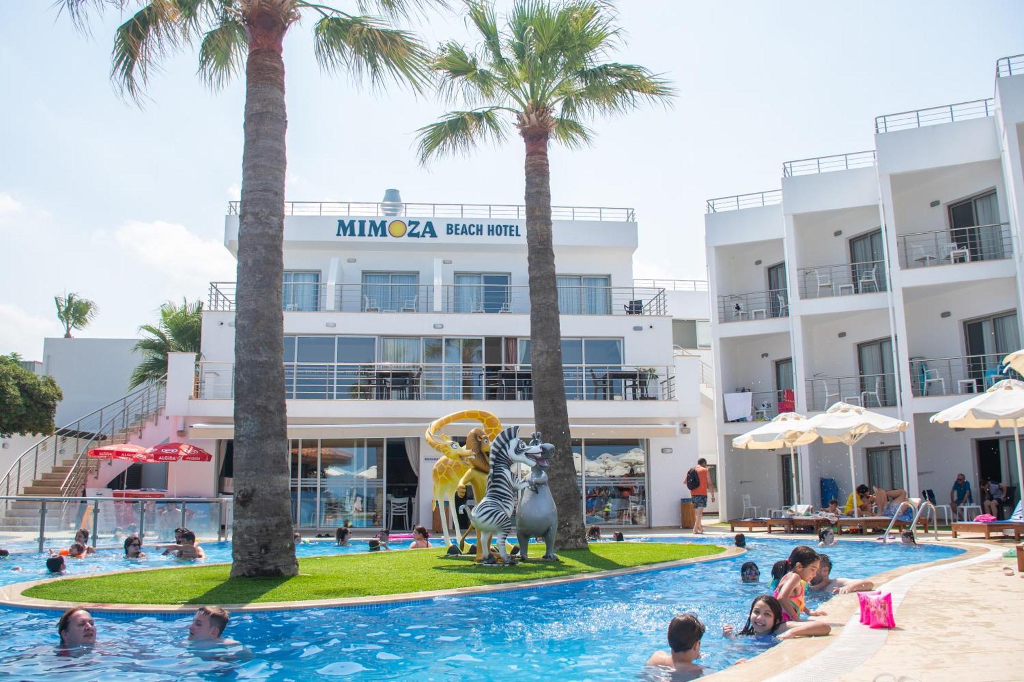 Mimoza Beach Hotel Agios Sergios Bagian luar foto